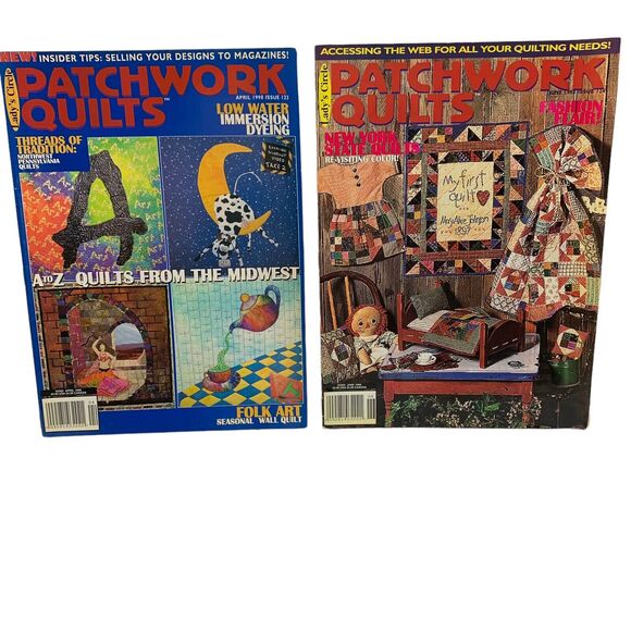 2 Lady's Circle Patchwork Quilts Magazines April & June 1998 Vtg Quilt Patterns - Picture 1 of 11